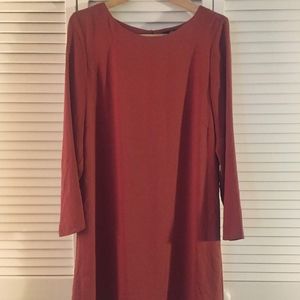 H&M Burnt Orange Shift Dress